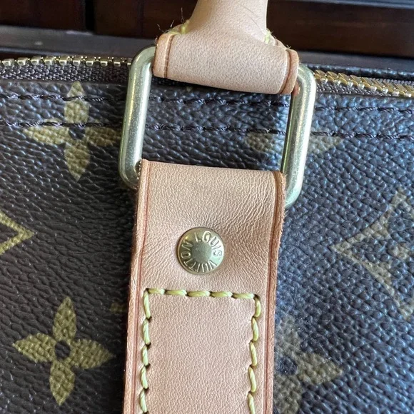 Auth Louis Vuitton Monogram Keepall Bandouliere 60 Boston Travel Bag M41412 - Picture 11 of 13